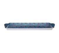 Orsina Floral Design Casey Sandwich Tray, Curved Contemporary Dining Tray, Functional Breakfast Tray