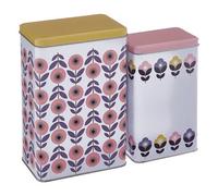 Premier Housewares 507306 Joni Boîtes de rangement - Petite Boîte Rectangulaire de Stockage - Boîte de conservation -Lot de 2