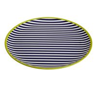 Orsina Floral Design Stripe Tray, Curved Contemporary Dining Tray, Functional Breakfast Tray, Versatile Lunch Tray Orsina Multicolor