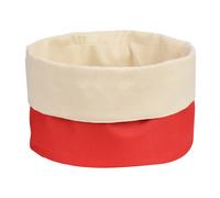 Orsina Folded Design Round Bread Basket in Red Orsina Red