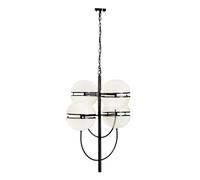Orsina Four Ball Black Pendant Light