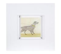 Orsina Framed Labrador Wall Art Home Wall Décor in White Orsina White