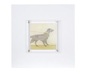 Orsina Framed Labrador Wall Art Home Wall Décor in White Orsina White