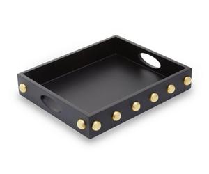 Orsina Frida Black Tray Decorative Modern Finish