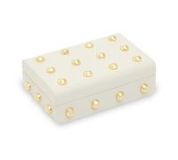 Orsina Frida Small Trinket Box in White Orsina White