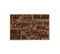 Premier Housewares Multicoloured Coir Doormat - Greetings