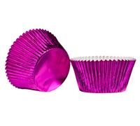 Orsina Fuchsia 40Pcs Large Cupcake Cases, Muffin Liners, Decorative Wrappers, Dessert Holders, Party Cup Moulds in Pink Orsina Pink