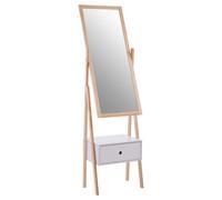 Premier Housewares Dark Grey Round Coffee Table For Living Room / Bedroom Dark Grey Oak Ven/Gold Trim Contemporary Style w80 x d80 x h43cm