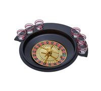 Premier Housewares Fun Roulette 6 Glass Lucky Shot Drinking Game| Functional Shot Roulette Drinking Game | Complete Set Game For Home Bar | Portable Adult Party Games For Parties
