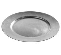 Orsina Functional 33cm Silver Finish Charger Plate, Minimalist Dinner Plates, Reliable Silver Finish Dinner Plate Orsina Silver
