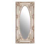 Orsina Functional Champagne Finish Oval Border Wall Mirror, Timeless Mirror For Livingroom, Elegant Modern Mirror in Silver Orsina Silver