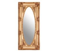 Orsina Functional Champagne Finish Oval Border Wall Mirror, Timeless Mirror For Livingroom, Elegant Modern Mirror in Gold Orsina Gold