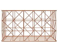 Orsina Functional Copper Finish Zigzag Wire Basket, Stylish Wireframe Basket For Kitchen, High Quality Basket in Gold Orsina Gold