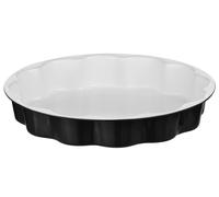 Orsina Functional Design Black Flan Dish, Non-Stick Carbon Steel Fluted Bakeware For Tarts & Quiches, Durable Oven Orsina Black