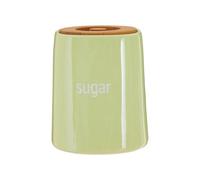 Orsina Functional Design Green Ceramic Sugar Canister, Chic Ceramic Canister, Durable Canister For Ingredients