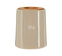Orsina Functional Design Green Ceramic Tea Canister, Chic Design Ceramic Canister, Durable Canister For Ingredients in Brown Orsina Brown