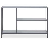 Orsina Functional Design Grey Metal Console Table, Stylish Hallway Table For Livingroom, Spacious Modern Table Orsina Grey