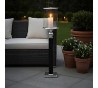 Orsina Functional Design Large Black Candle Holder, High Quality Holder For Bedside Table, Stable Candle Holder