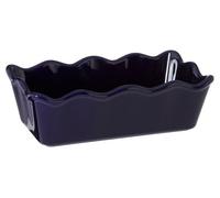Orsina Functional Design Rectangular Loaf Dish, Durable Stoneware Bakeware For Bread & Meatloaf, Blue & Cream Orsina Blue