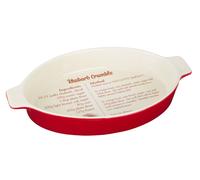 Orsina Functional Design Red Oval Baking Dish, Durable Stoneware Bakeware For Oven To Table Serving, Deep Roasting Orsina Red
