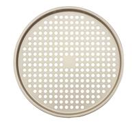Orsina Functional Design Round Pizza Crisper, Non-Stick Carbon Steel Tray With Air Vents For Crispy Crust, Durable in Gold Orsina Gold