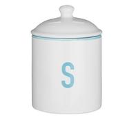 Orsina Functional Design Sugar Canister, Chic Design Dolomite Canister, Durable Canister For Storing Ingredients in White Orsina White