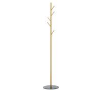 Orsina Functional Gold And Black Coat Stand, Multi Hook Coat Stand For Bedroom For Bedroom, Durable Build Coat Stand