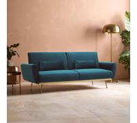 Orsina Functional Green Velvet Sofa Bed, Comfortable Pull Out Sofa Bed For Livingroom, Modern Style Sofa Bed Orsina Green