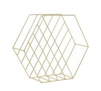 Functional Hexagonal Basket, Stylish Wireframe Basket For Kitchen, High Quality Contemporary Basket Premier Housewares Gold One Size