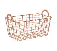 Orsina Functional Rectangular Basket, Stylish Wireframe Basket For Kitchen, High Quality Contemporary Basket in Gold Orsina Gold