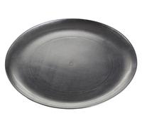 Orsina Functional Silver Coupe Charger Plate, Minimalist Dinner Plate For Dinner, Reliable Silver Dinner Plate Orsina Silver