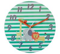 Orsina Funky Design Safari Wall Clock, Animal Graphics Colourful Wall Clock, Stylish ,modern Wall Clock For Kids