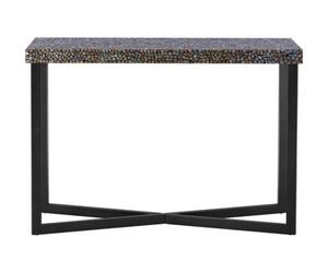 Orsina Fusion Crackle Mosaic Rectangular Console Table