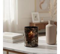 Orsina Gaia Black & Gold Small Candle Holder Orsina Multicolor