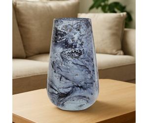 Orsina Garan Grey Large Glass Vase