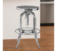 Orsina Gator Adjustable Stool in Silver Orsina Silver