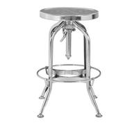Orsina Gator Silver Adjustable Stool