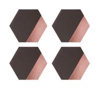 Maison by Premier Set of 4 Dipped Grey And Rose Gold Placements