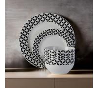 Premier Housewares 12 pc Windmill Dinner Set Porcelain - White