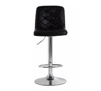 Orsina Geometric Black Faux Leather Bar Chair, Stable Bar Chair For Breakfast, Robust Design Bar Chair For Kitchen Orsina Black