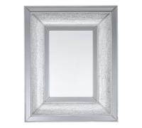 Orsina Glass Mosaic Wall Mirror, Antique wall Mirror with Bevelled Edges, Modern Wall Mirror For Living Room in Silver Orsina Silver