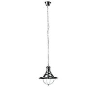 Interiors by PH Industrial Chrome/Glass Pendant Light, Silver