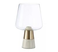 Interiors by Premier Table Lamp Sebah Marble Gold/White 33cm