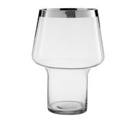 Orsina Glass Vase With Curved Silhouette For Home Decor, Transparent Small Flower Vase, Ideal For Shelves, & Mantel in Clear Orsina Clear