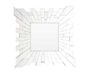 Orsina Glitzy Small Square Wall Mirror in Silver Orsina Silver