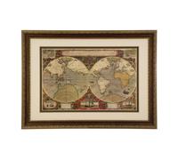 Orsina Global Wall Art Framed World Map Wall Art Orsina Multicolor