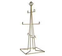 Orsina Gold Finish 6 Mug Tree, Wire Stand With Durable Metal Frame For Hanging Mugs, Gold Coating Adds A Touch Orsina Gold