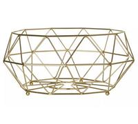 Vertex Fruit Basket, 32 cm - Gold Plated