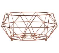 Orsina Gold Finish Fruit Basket, Stylish Wire Bowl For Displaying & Storing Fresh Fruit, Durable Metal in Copper Orsina Copper