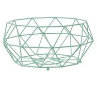 Orsina Gold Finish Fruit Basket, Stylish Wire Bowl For Displaying & Storing Fresh Fruit, Durable Metal in Green Orsina Green